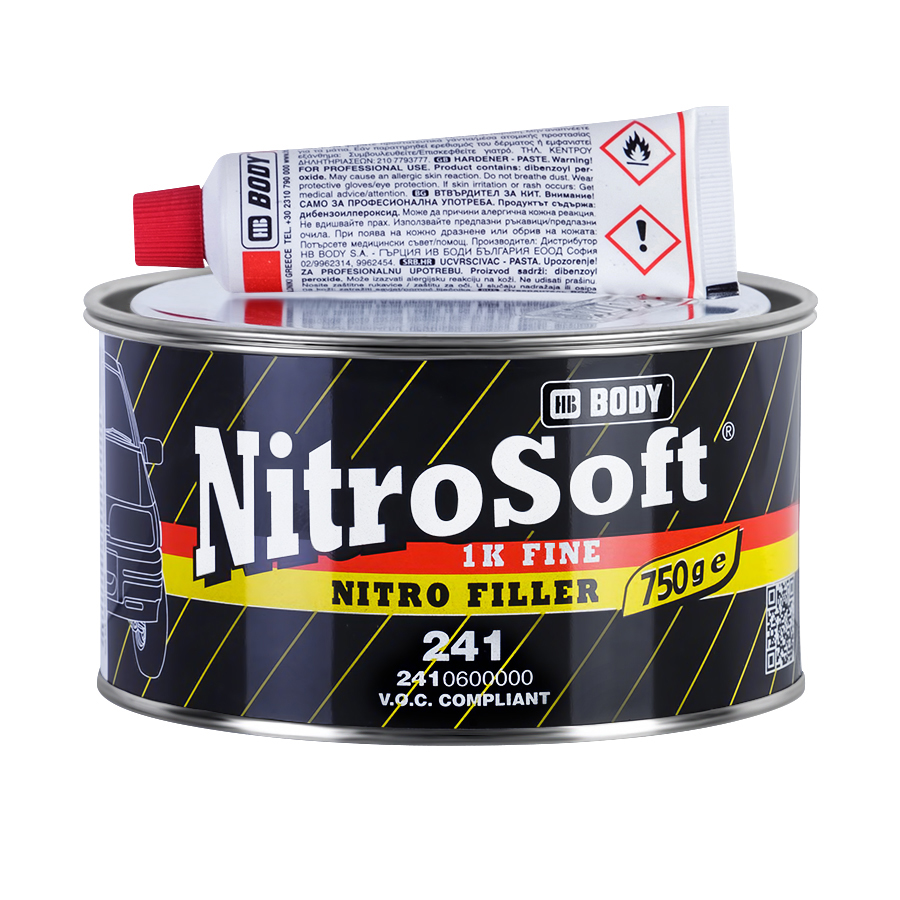 2410600000 — 241 NITROSOFT 1K FINE Шпатлевка BODYPARTS