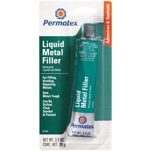 25909 — Шпатлевка Шпатлёвка-заполнитель ЖИДКАЯ СТАЛЬ Permatex Liquid Steel Filler 99 г PERMATEX