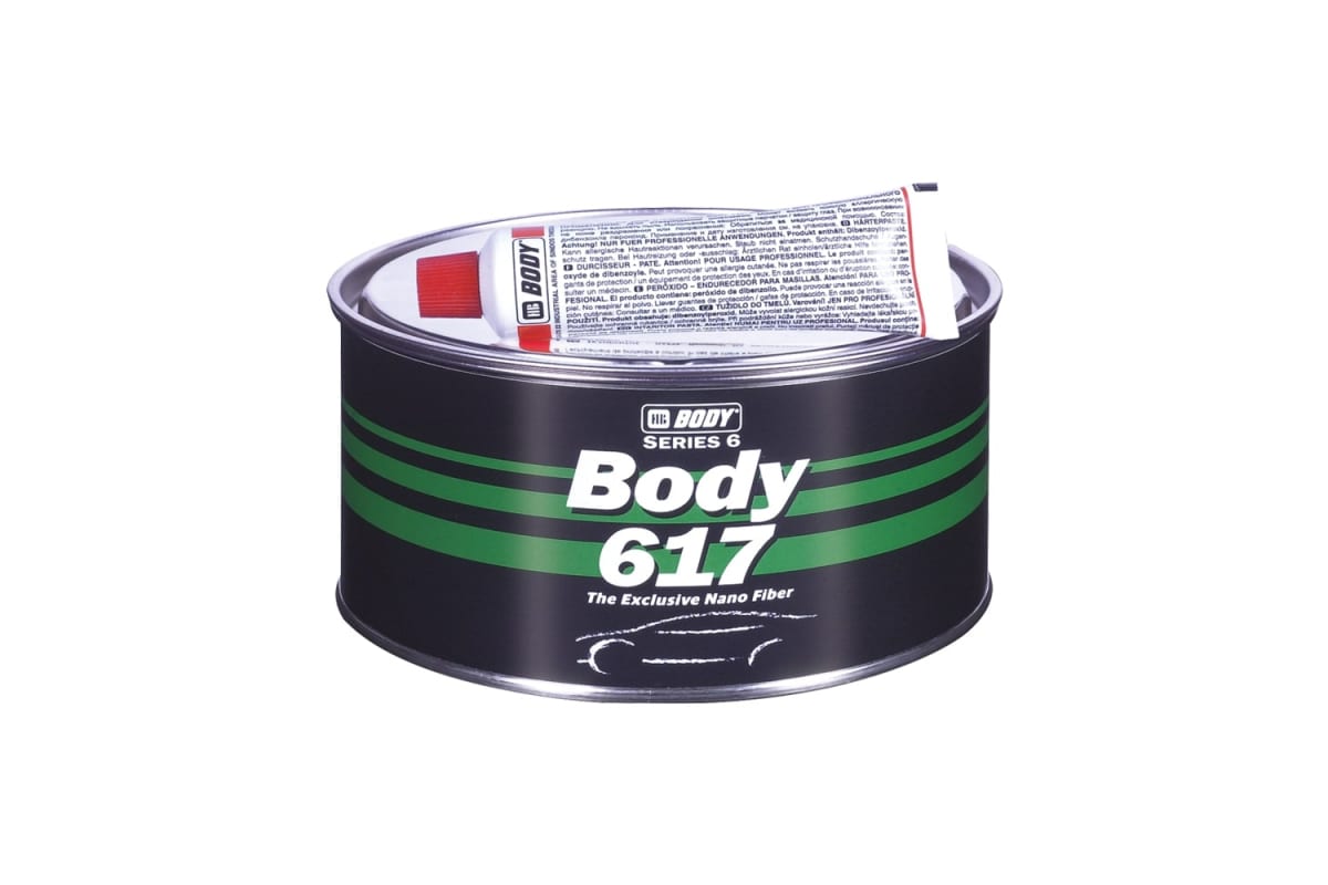 6170600000 — Шпатлевка HB BODY 617 NANO FIBER POLYESTER FILLER 0,5кг 6170600000 HB BODY