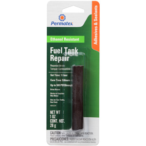 84334 — Холодная сварка эпоксидная шпатлевка для ремонта бензобака Fuel Tank Repair, 28гр в блистере PERMATEX