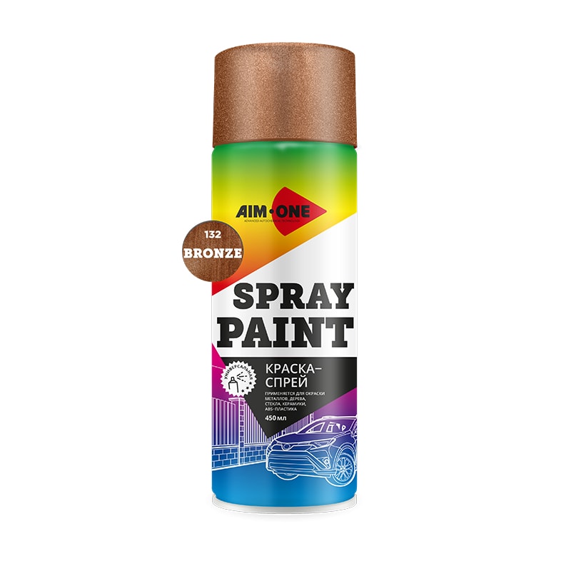 SPBZ132 — SPRAY PAINT BRONZE Краска-спрей AIM-ONE