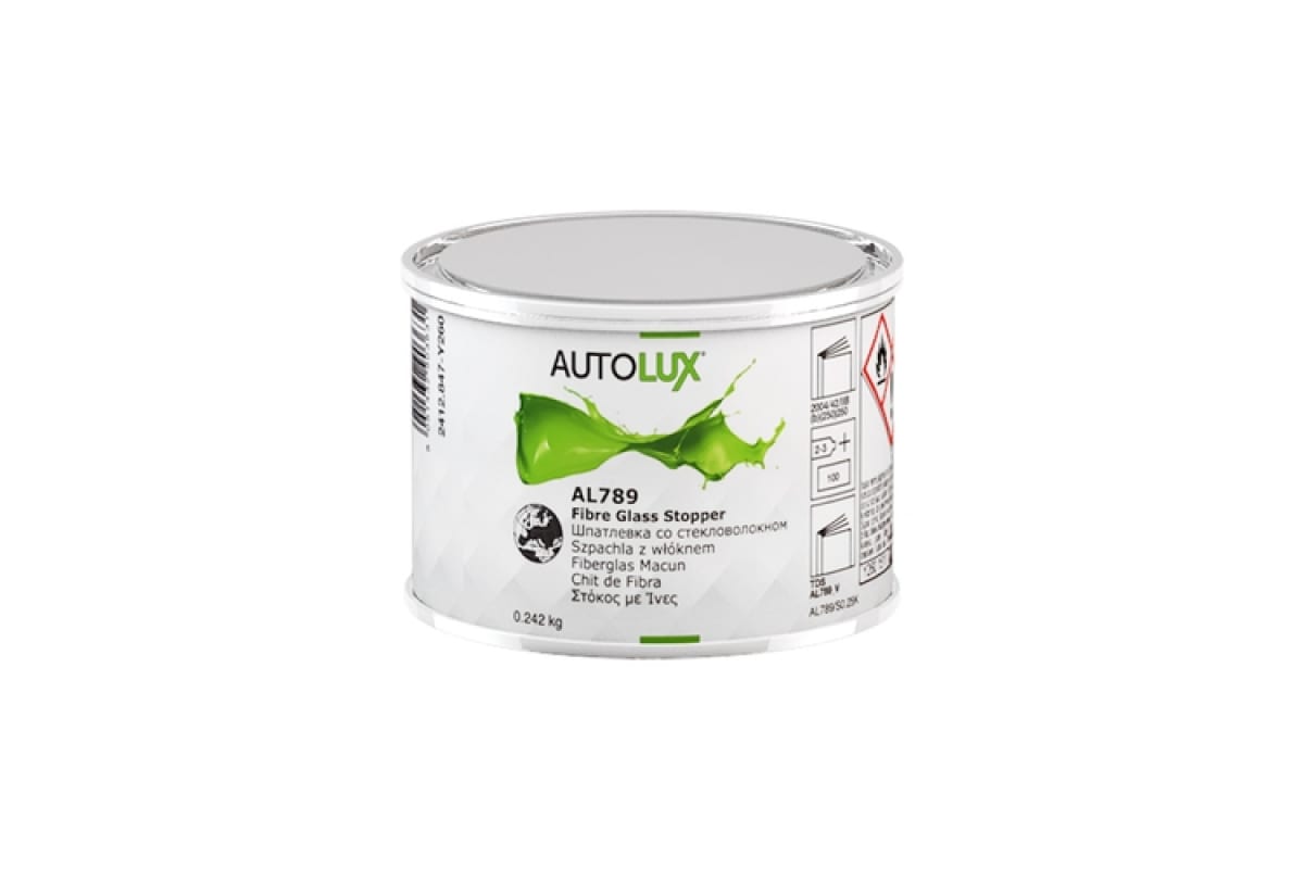 AL789S025K — Шпатлевка со стекловолокном Autolux FIBER GLASS 0,25кг AL789/S0.25K AUTOLUXE