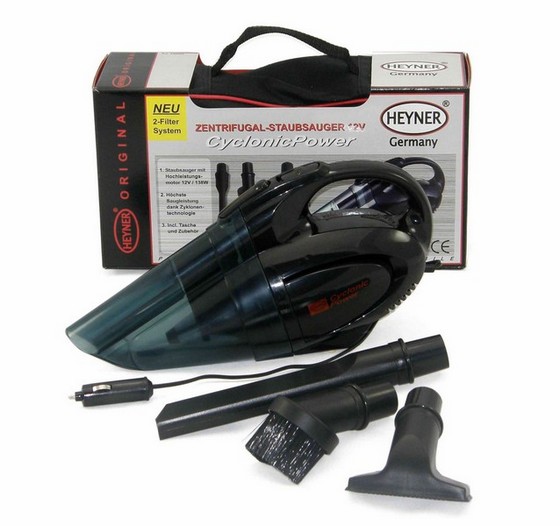 240000 — Пылесос автомобильный 138W (12V) HEYNER (в сумке, с насадками, вакумный) HEYNER
