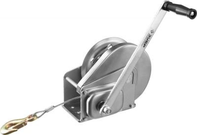 4311709 — Лебедка ручная барабанная зубр профессионал  подъемная  тросовая  0 9т  8м ЗУБР