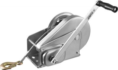 4311713 — Лебедка ручная барабанная зубр профессионал  подъемная  тросовая  1.3т  8м ЗУБР