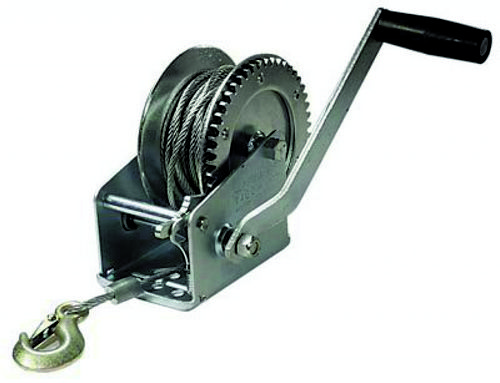 43620 — Лебедка шестеренчатая 1200 кгс.(сталь.трос 10м) автоDело АВТОДЕЛО