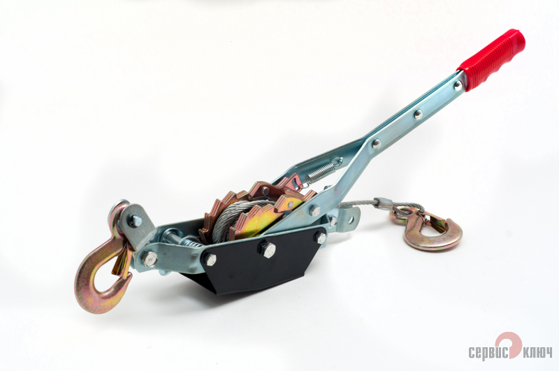 71070 — Лебедка 0,75т./1,5т. 2,2м в упаковке: 6 СЕРВИС КЛЮЧ