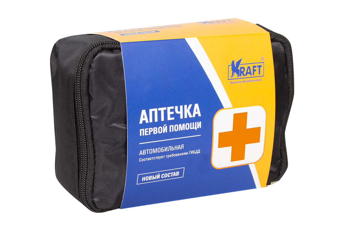 KT830101 — Аптечка KRAFT (гост, пластик. кейс) KRAFT