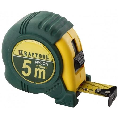 341220519Z01 — KRAFTOOL NYLON 5м / 19мм рулетка с ударостойким обрезиненным корпусом KRAFTOOL