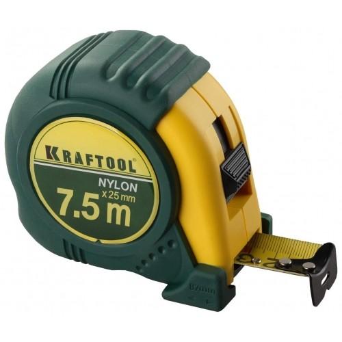 3412209Z01 — KRAFTOOL NYLON 9м / 25мм рулетка с ударостойким обрезиненным корпусом KRAFTOOL
