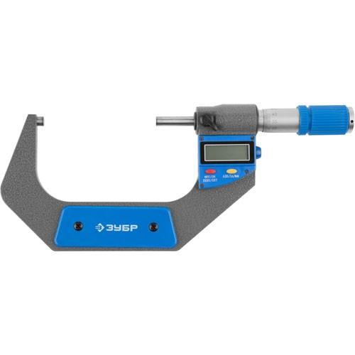 34482100 — Микрометр зубр эксперт гладкий цифровой  мкц 100  диапазон 75100мм  шаг измерения 0 001мм ЗУБР