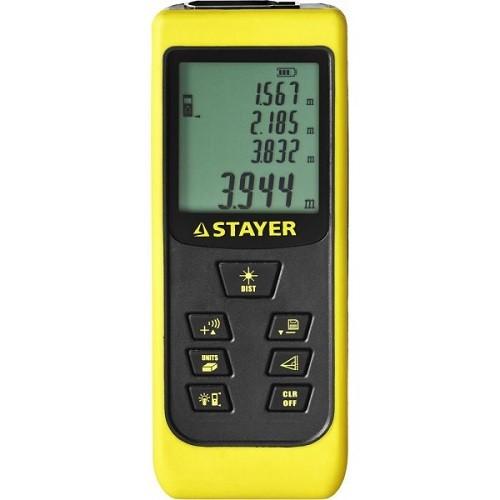 34957 — Дальномер STAYER MASTER MAXCONTROL лазерный  2 точки отсчета  дальность 50м  точность 2мм STAYER