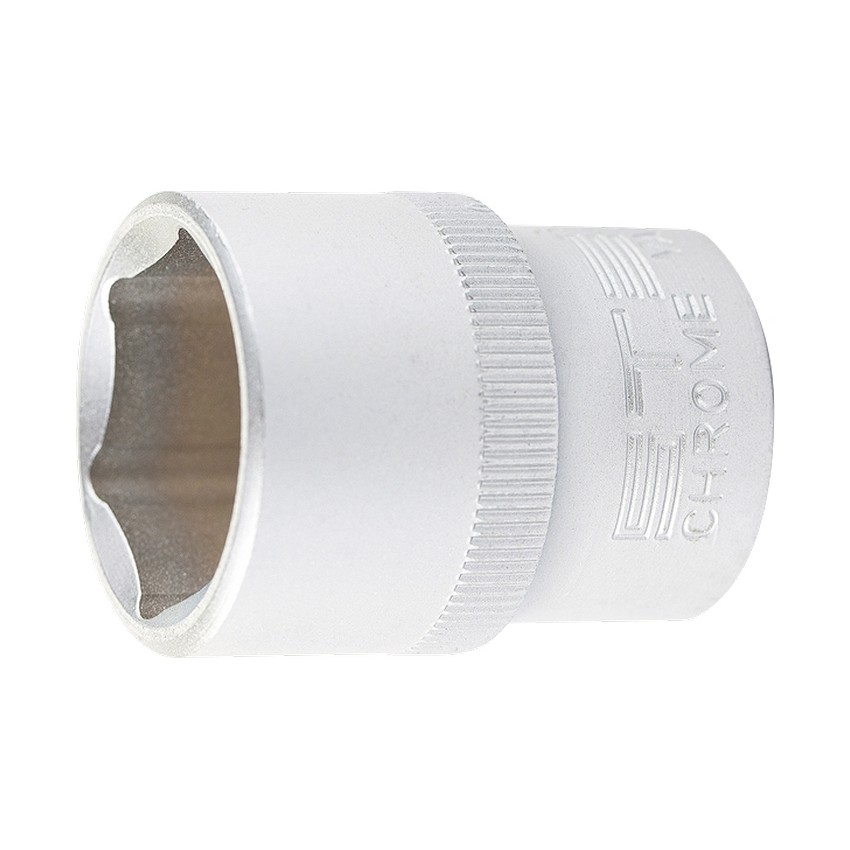 13833 — Головка торцевая, 22 мм, 6-гранная, CrV, под квадрат 1/2", STELS