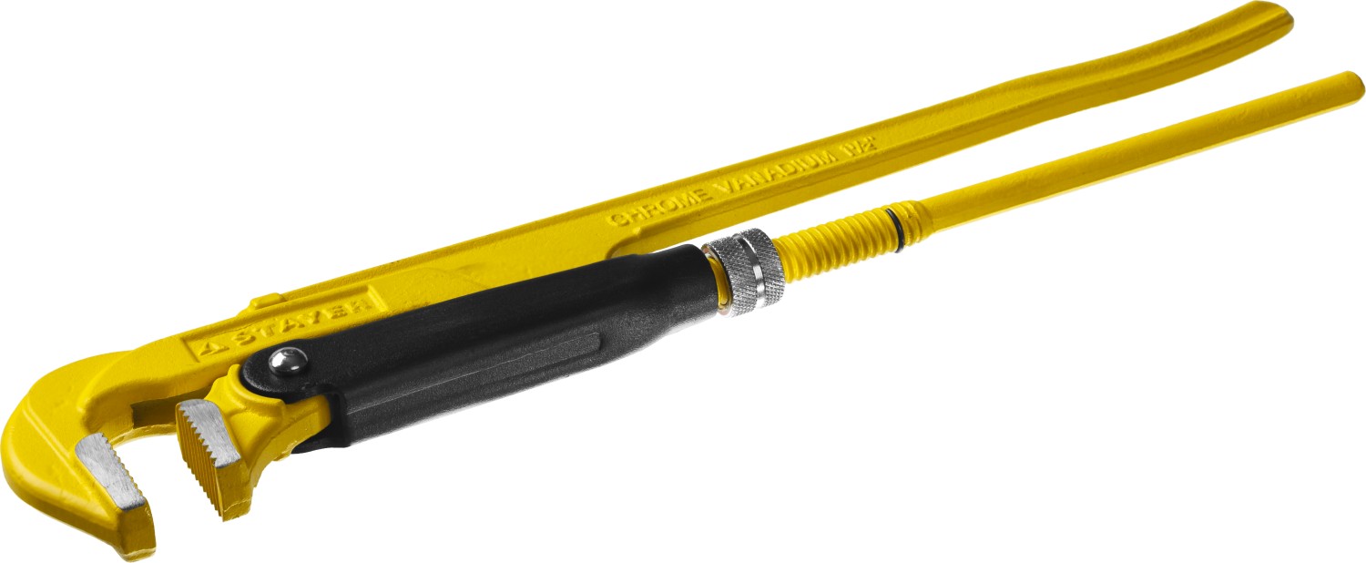 273112 — Ключ трубный STAYER PROFI рычажный  кованый  прямые губки№ 2  1.5 STAYER