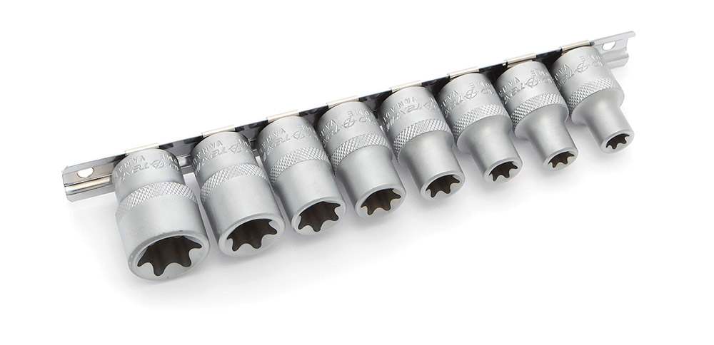 623108 — Набор головокTORX  12   (Е10,Е11,Е12,Е14,Е16,Е18,Е20,Е24) 8 штук ДЕЛО ТЕХНИКИ