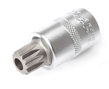 625416 — Головка со вставкой 12  SPLINE M16 с отверстием, длина 55 мм ДЕЛО ТЕХНИКИ