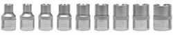 YT0521 — Набор головок торцевых, 9 пр епрофиль 1/2 INCH е10, е11, е12, е14, е16, е18, е20, е22, е24, в метал. боксе YATO