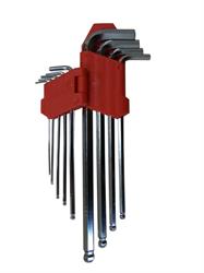 311522 — Набор ключей шестигранных с шариковой головкой, 9шт,1,510мм, большие SKYBEAR