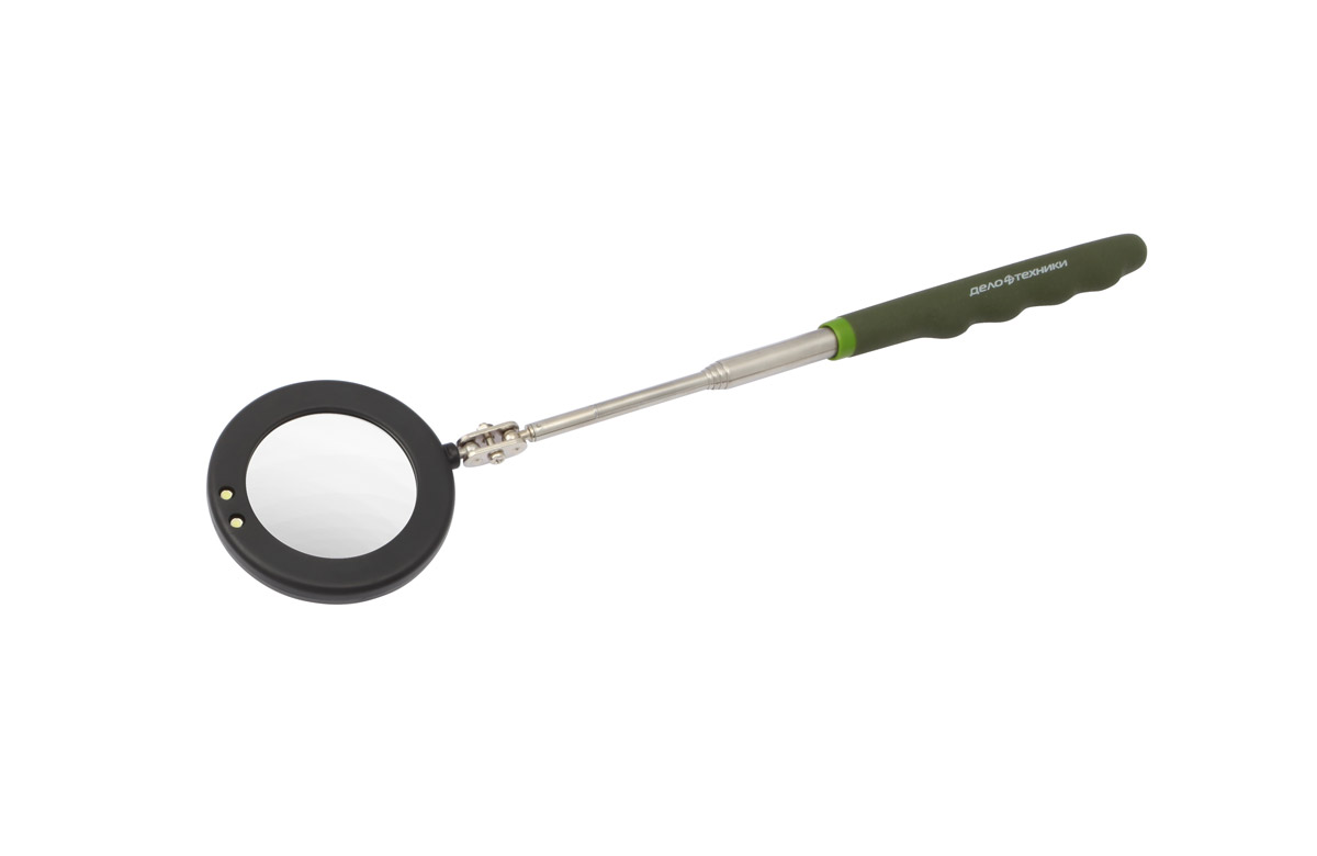 837077 — Зеркало телескопическое 75 мм 280870 мм с подсветкой (дело техники) ДЕЛО ТЕХНИКИ