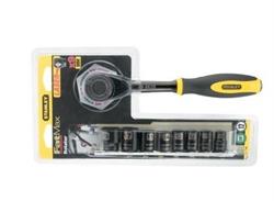 094606 — Набор торцевых головок 3/8 с черным хромированием BLACK CHROME (9 предметов). STANLEY