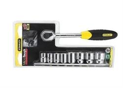 094610 — Набор торцевых головок MICROTOUGH 1/4 10 пр. ( состав: 1 х 1/4 рукоятка с храповым механизмом M STANLEY