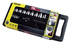 187065 — Набор торц.головок 1/2  15 предм. метр. STANLEY