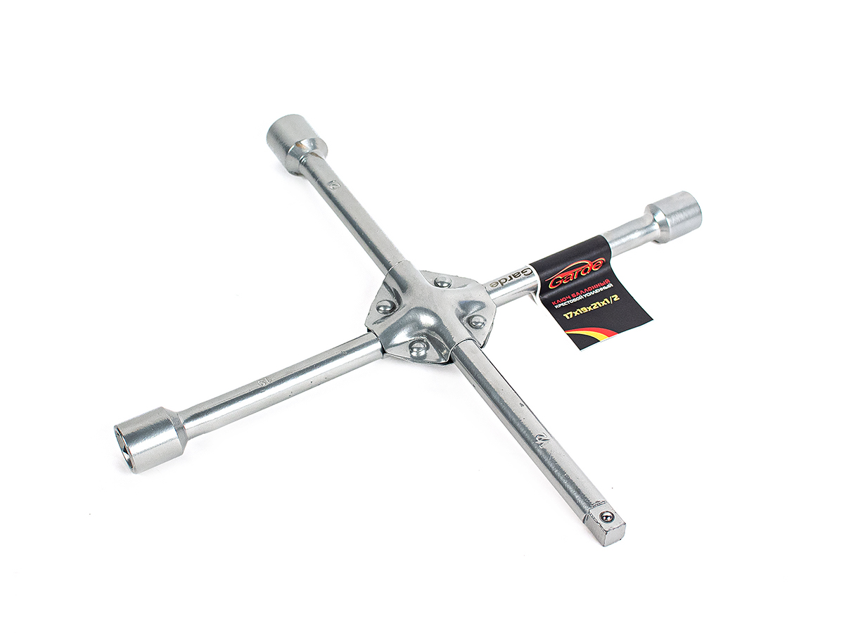 KB1404 — Ключ баллонный крестовой 17х19х21х1/2 под квадрат усиленный GARDE KB1404 GARDE