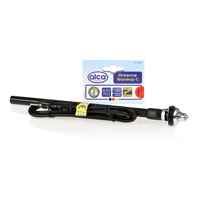 531000 — Антенна д/автомобиля универсальная 12 в хром ALCA ALCA