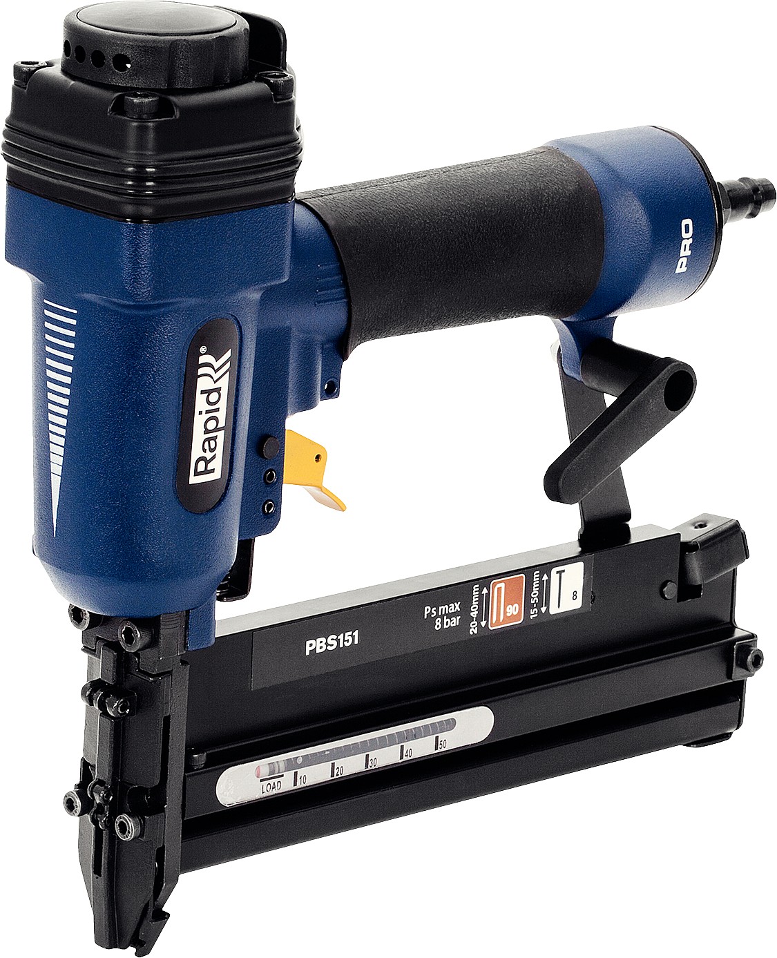 5000103 — RAPID PBS151 2в1 пневматический степлер для скоб тип 90 (2040мм) и гвоздей тип 300 (F / J / 47 / 8) (1550мм) RAPID