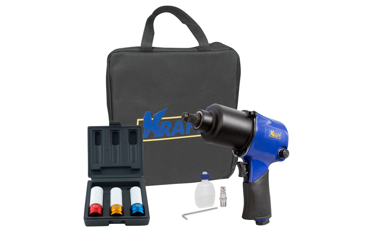 KT707101 — Набор с гайковертом 610 н.м. кт 707101 KRAFT
