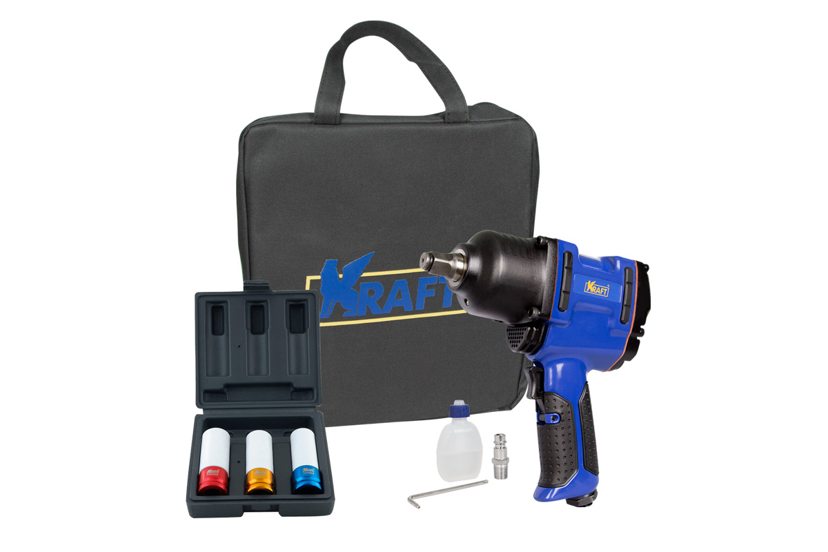 KT707103 — Набор с гайковертом 900 н.м. кт 707103 KRAFT