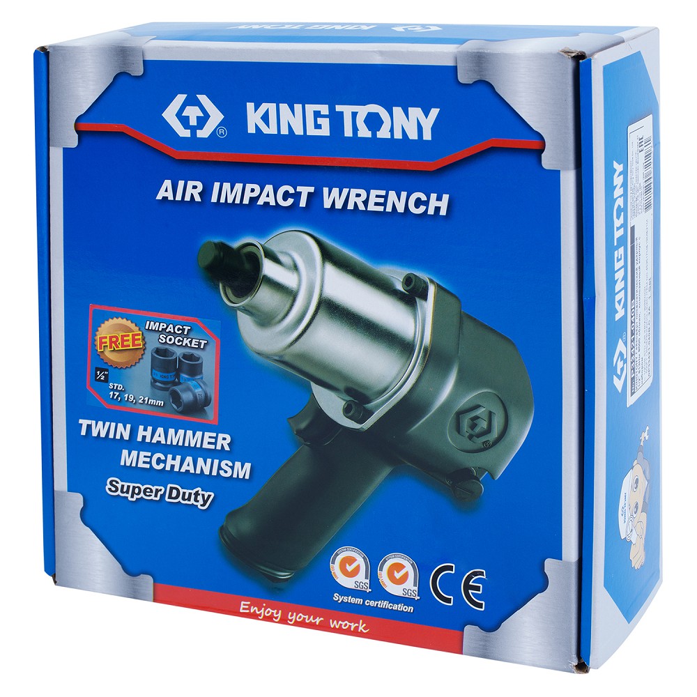 P33421040B — Гайковртпневматическийударный12678м8000обминснаборомголовок KINGTONY