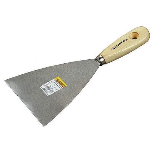 1001120 — Шпательная лопатка STAYER MASTER C деревянной ручкой  120 мм STAYER