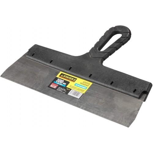 100845 — Шпатель STAYER PROFESSIONAL фасадный нержавеющий  с пластмассовой ручкой  450мм STAYER