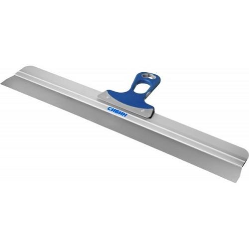 1008560 — Шпатель сибин фасадный нержавеющий  алюминиевая направляющая  2к ручка  600мм СИБИН