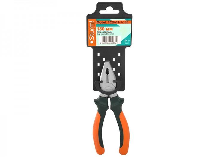 1020011180 — STURM пассатижи 180мм,эргономичные ручки,особо прочные губки, рROFESSIONAL 1020 STURM