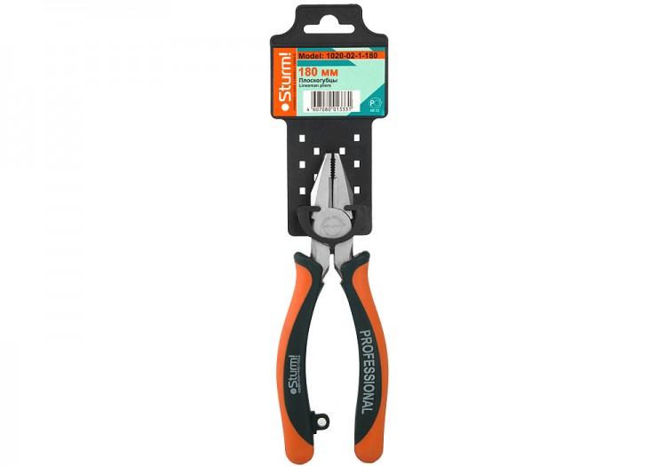 1020021180 — Плоскогубцы 180мм двухкомпонентные рукоятки STURM