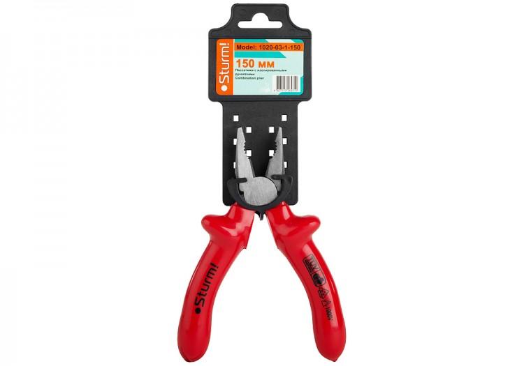 1020031150 — Пассатижи с диэлектрическими ручками в STURM