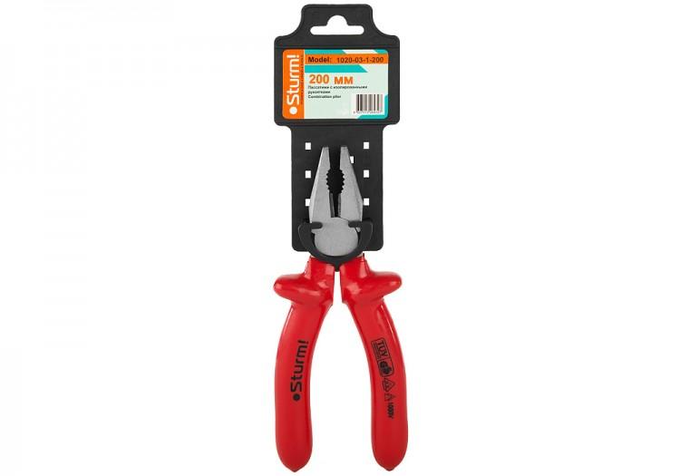 1020031200 — STURM пассатижи с диэлектрическими ручками 1000 в 1020031200 STURM