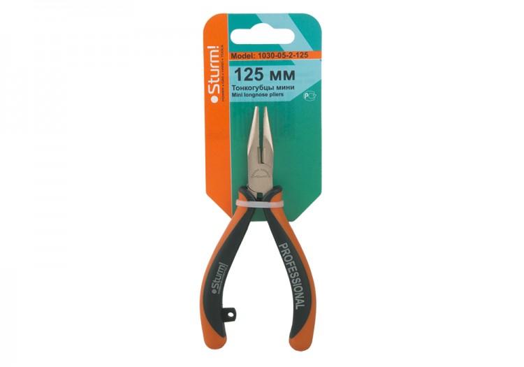 1030052125 — STURM тонкогубцы мини 125 мм., ручки из мягкого пластика 1030052125 STURM