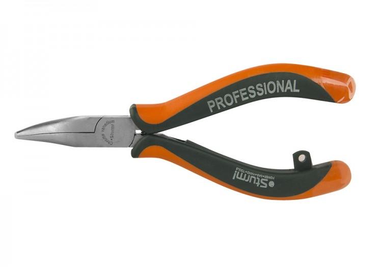 1030054125 — STURM круглогубцы изогнутые 125 мм., ручки из мягкого пластика 1030054125 STURM