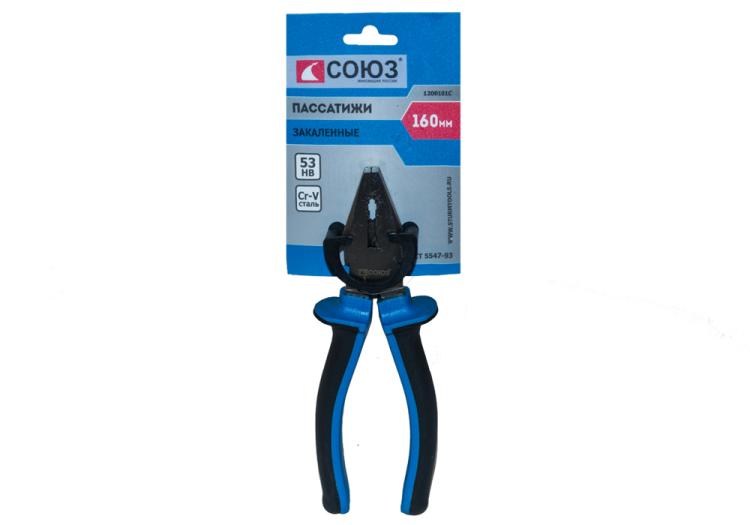 1200101С — Союз 1200101с пассатижи особо прочные губки , двухкомп. рукоятки, хромванад. с SOUZ-96