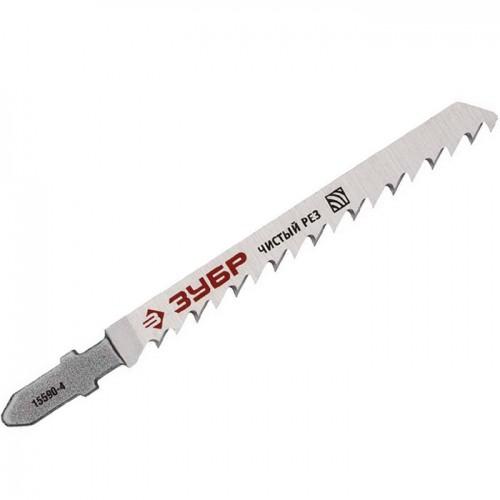 155904Z01 — Полотна зубр эксперт  T101D  для эл/лобзика  CRV  по дереву  EUхвост.  шаг 4мм  75мм  2шт ЗУБР