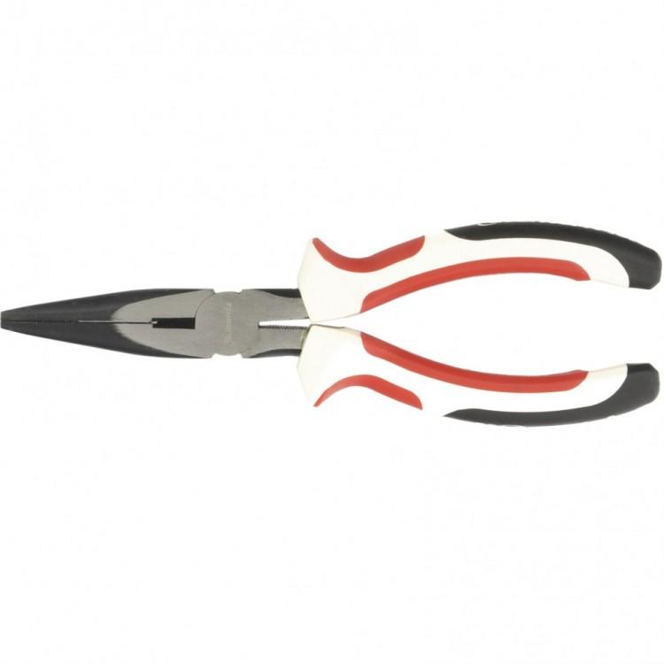 17186 — Длинногубцы Premium, 180 мм, прямые, трехкомпонентные рукоятки MATRIX