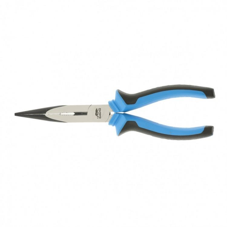 17196 — Длинногубцы прямые 200 мм, хромванадий, двухкомпонентные рукоятки// барс БАРС