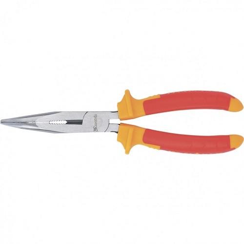 17474 — Длинногубцы изогнутые Insulated, 200мм, двухкомпонентные рукоятки MATRIX