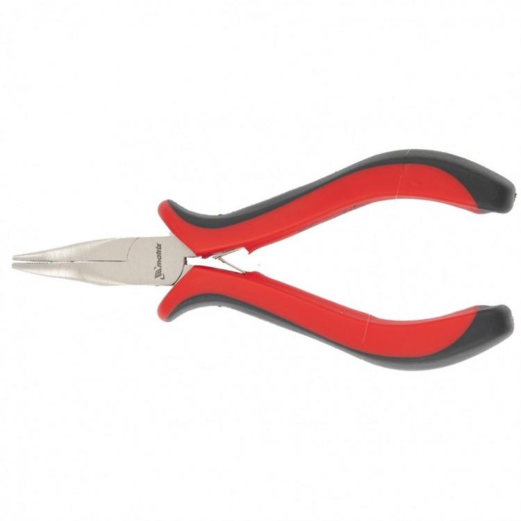 17812 — Длинногубцы никелированные изогнутые авторазжим двухкомп MATRIX