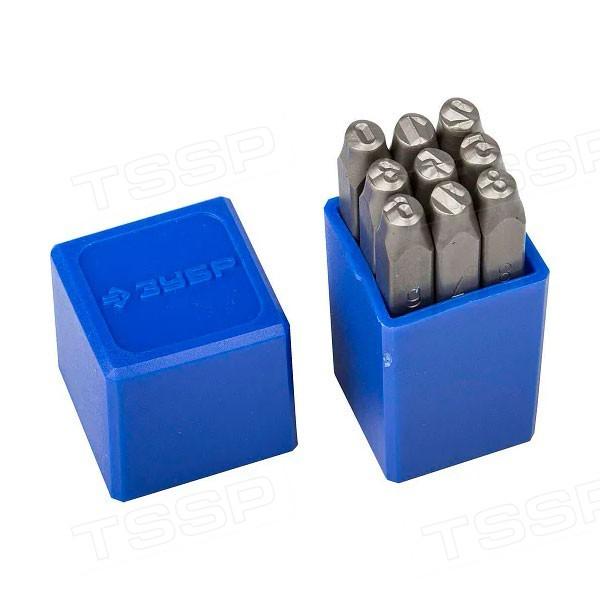 2150108Z01 — Клейма зубр цифровые арабские  шрифт 8мм ЗУБР