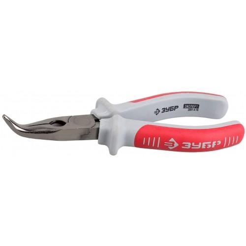 2201416 — Тонкогубцы зубр эксперт  изогнутые  покрытие н12х1  160мм ЗУБР