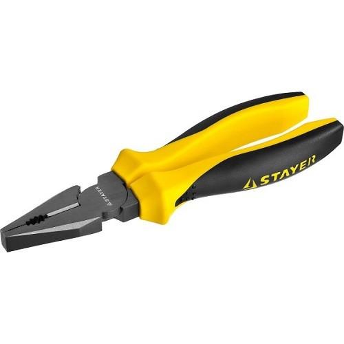 22027120Z02 — Плоскогубцы комбинированные STAYER PROTECH  эксцентриковое расположение шарнира  200мм STAYER